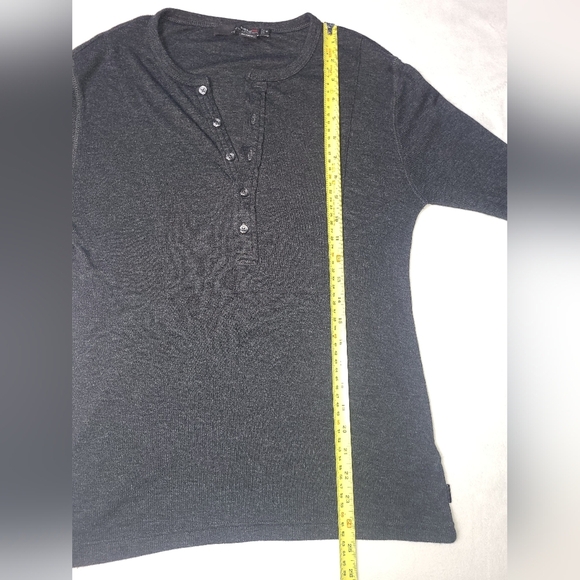 RLX Ralph Lauren Women's Henley Shirt Size Medium Wool Blend Y2K Stretchy Soft - Picture 4 of 8